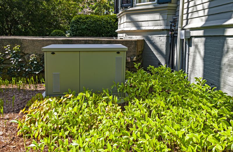 Generator Installed Near Home Exterior