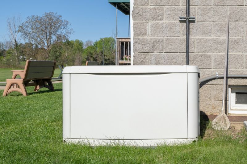 Generator Powering a Home in Nighttime